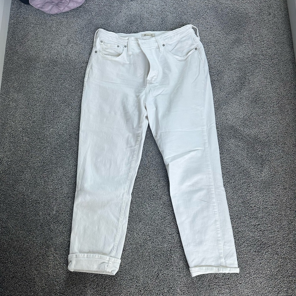 Madewell white jeans